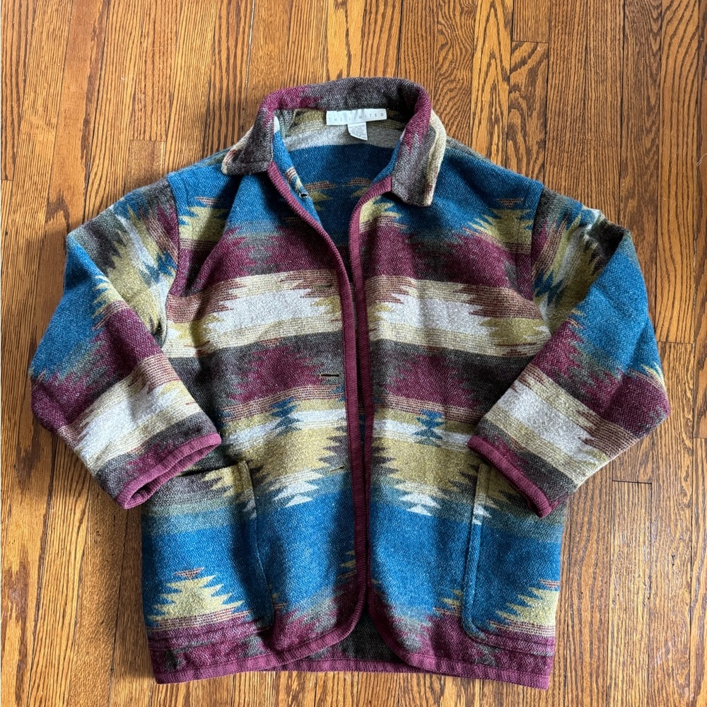 The Limited Southwest Aztec patterned coat